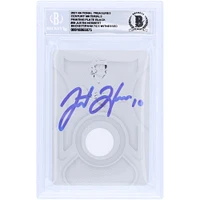 Justin Herbert Los Angeles Chargers Autographed 2021 Panini National Treasures Printing Plate Relic #CM-JUH #1/1 Beckett Fanatics Witnessed Authenticated 10 Card