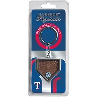 Texas Rangers Dirt Key Chain - Filled with Game-Used Dirt from a Home Game