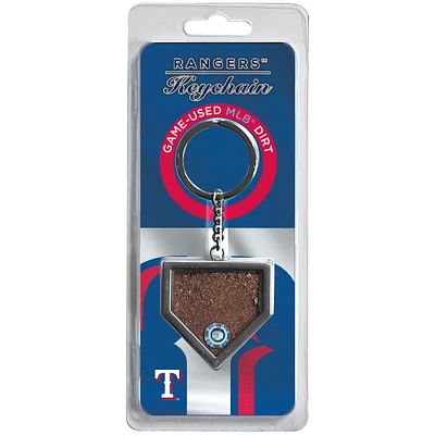 Texas Rangers Dirt Key Chain - Filled with Game-Used Dirt from a Home Game