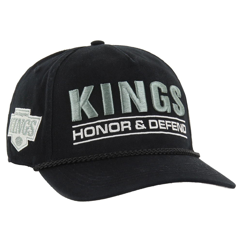 Men's '47 Black Los Angeles Kings OHT Military Appreciation Homeland Honor and Defend Hitch Adjustable Hat