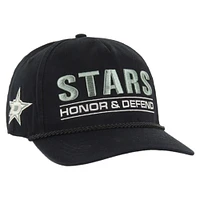 Men's '47 Black Dallas Stars OHT Military Appreciation Homeland Honor and Defend Hitch Adjustable Hat