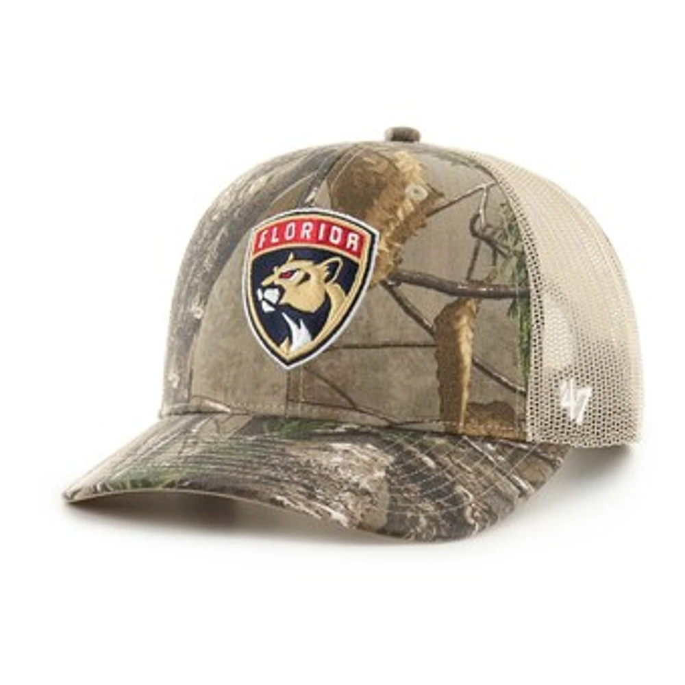 Men's '47 Realtree Camo Florida Panthers Logo Trucker Adjustable Hat