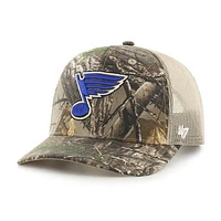 Men's '47 Realtree Camo St. Louis Blues Logo Trucker Adjustable Hat