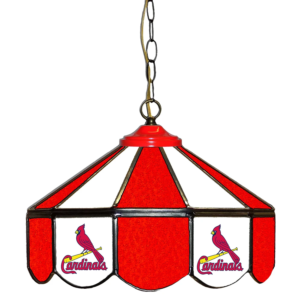St. Louis Cardinals 14" Team Logo Glass Pub Lamp