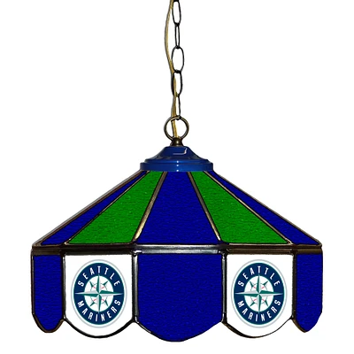 Seattle Mariners 14" Team Logo Glass Pub Lamp