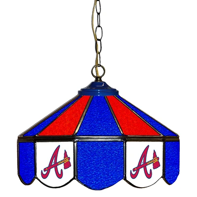 Atlanta Braves 14" Team Logo Glass Pub Lamp