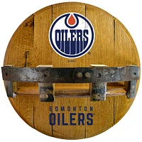 Imperial Edmonton Oilers 21'' Reclaimed Oak Bar Shelf