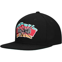 Men's Mitchell & Ness Black San Antonio Spurs Shattered Snapback Hat