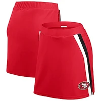 Women's WEAR by Erin Andrews Scarlet San Francisco 49ers Stripe Skort