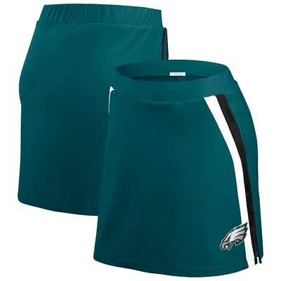 Women's WEAR by Erin Andrews Midnight Green Philadelphia Eagles Stripe Skort