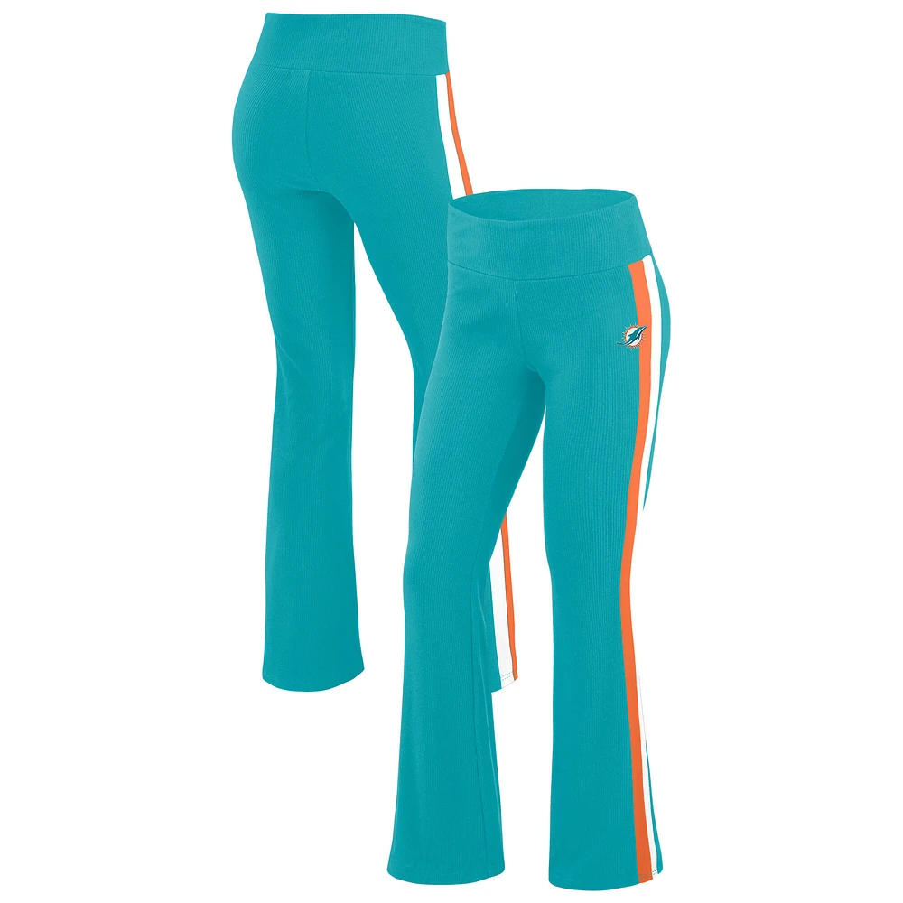 Women's WEAR by Erin Andrews Aqua Miami Dolphins Yoga Pants