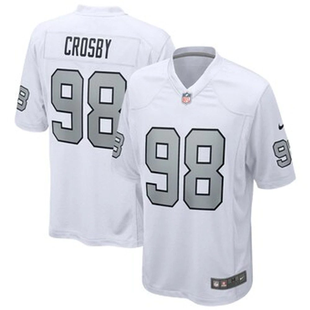 Men's Nike Maxx Crosby White Las Vegas Raiders Alternate Game Jersey