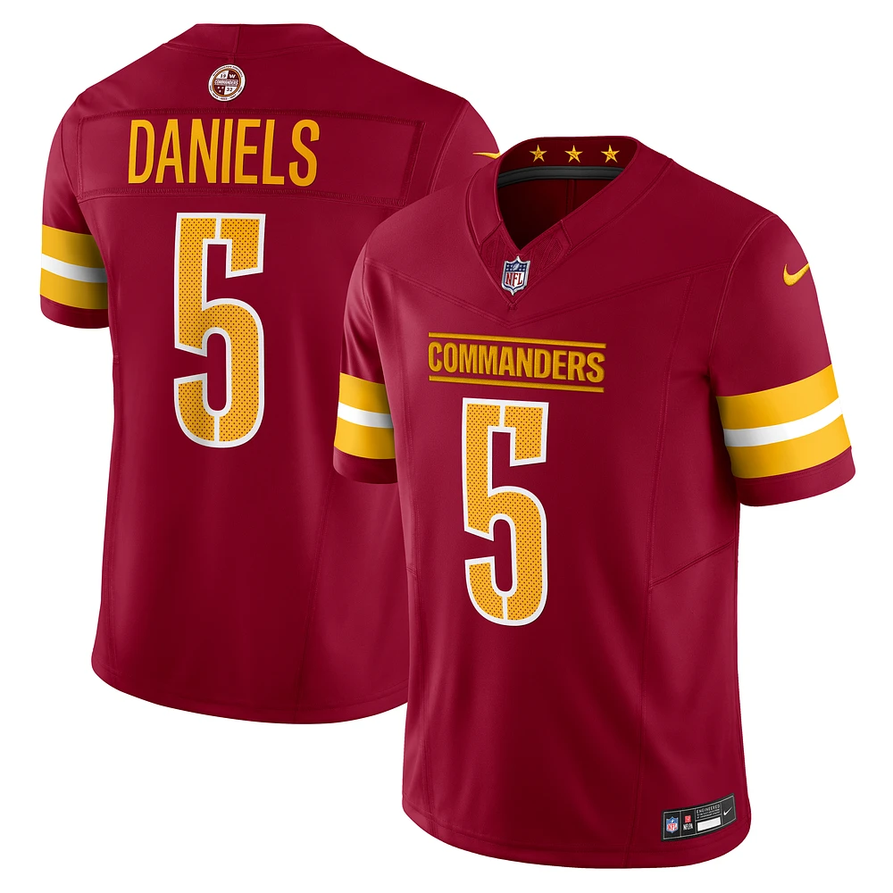 Men's Nike Jayden Daniels Burgundy Washington Commanders Vapor F.U.S.E. Limited Jersey