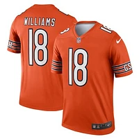 Men's Nike Caleb Williams Orange Chicago Bears Alternate Legend Player Performance Top