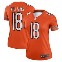 Women's Nike Caleb Williams  Orange Chicago Bears Alternate Legend Player Performance Top