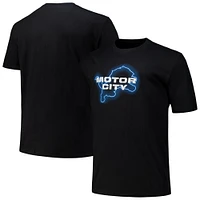 Men's Fanatics Black Detroit Lions Motor City T-Shirt