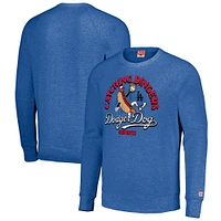 Unisex MLB x Guy Fieri’s Flavortown  Royal Los Angeles Dodgers Tri-Blend Pullover Sweatshirt