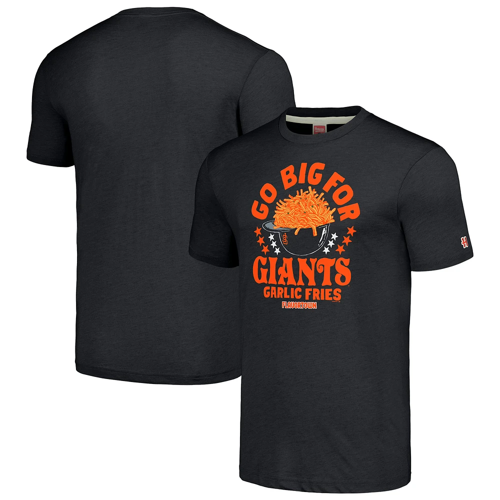 Unisex MLB x Guy Fieri’s Flavortown  Charcoal San Francisco Giants Tri-Blend T-Shirt