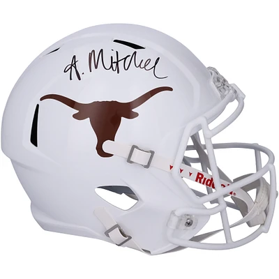 Adonai Mitchell Texas Longhorns Autographed Riddell Speed Replica Helmet