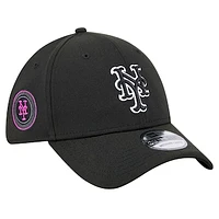 Men's New Era Black York Mets City Connect 39THIRTY Flex Hat