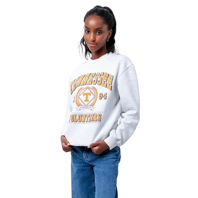 Unisex Established & Co.  Ash Tennessee Volunteers Vintage Crest Pullover Sweatshirt