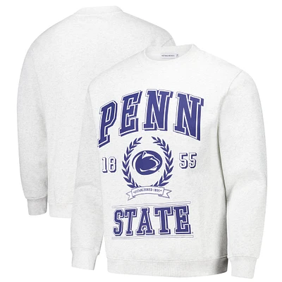 Unisex Established & Co.  Ash Penn State Nittany Lions Vintage Crest Pullover Sweatshirt