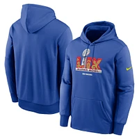 Men's Nike Royal Super Bowl LIX Performance Pullover Hoodie