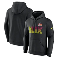 Men's Nike  Black Super Bowl LIX Club Fleece Pullover Hoodie