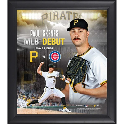 Paul Skenes Pittsburgh Pirates 15" x 17" 2024 MLB Debut Collage
