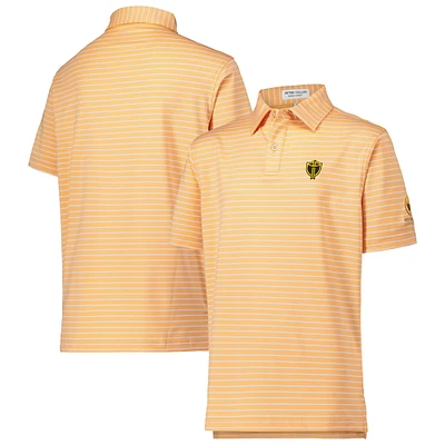 Youth Peter Millar Orange Presidents Cup International Team Drum Performance Jersey Polo