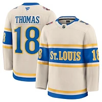 Men's Fanatics Robert Thomas Cream St. Louis Blues 2025 NHL Winter Classic Premium Player Jersey