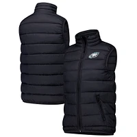 Women's  Dunbrooke Black Philadelphia Eagles Alberta Full-Zip Vest