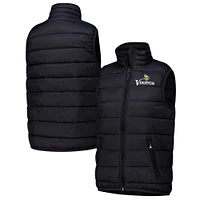 Women's  Dunbrooke  Black Minnesota Vikings Alberta Full-Zip Vest