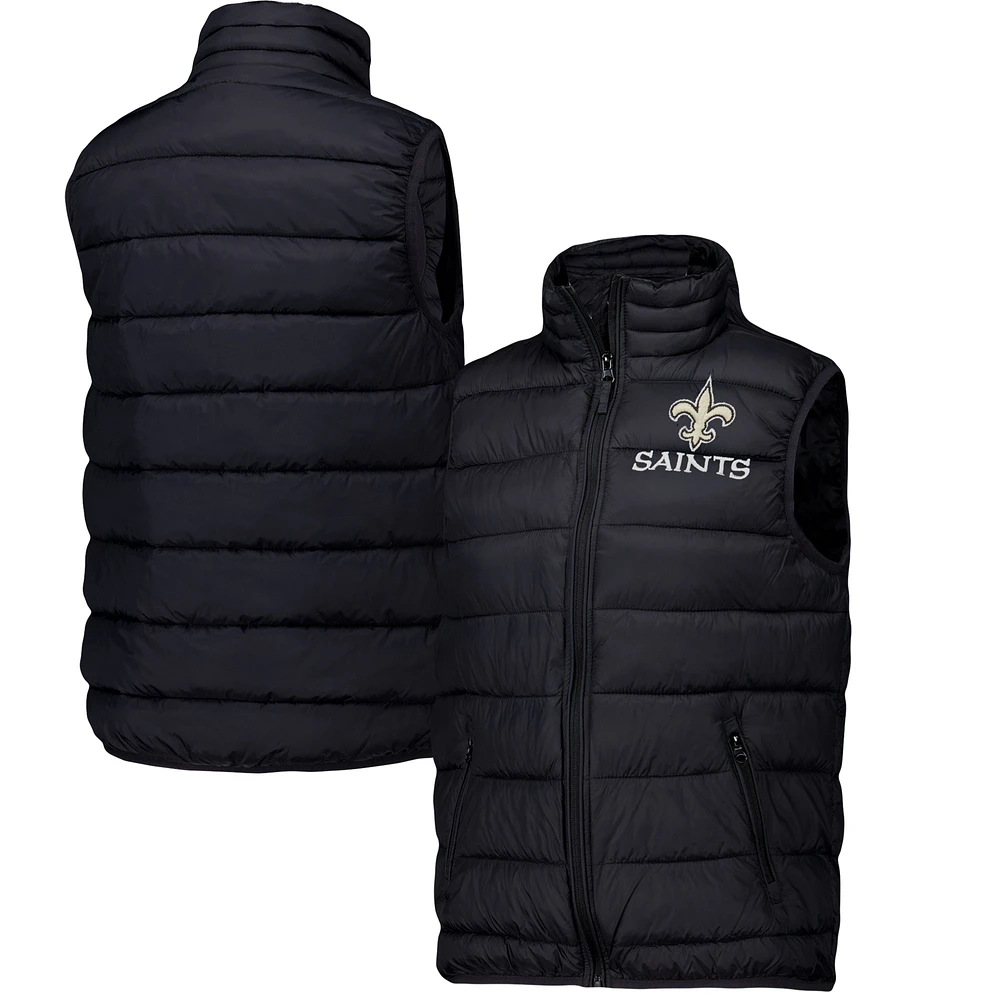 Women's  Dunbrooke Black New Orleans Saints Alberta Full-Zip Vest