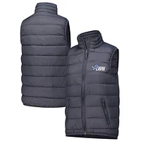 Women's  Dunbrooke  Charcoal Detroit Lions Alberta Full-Zip Vest