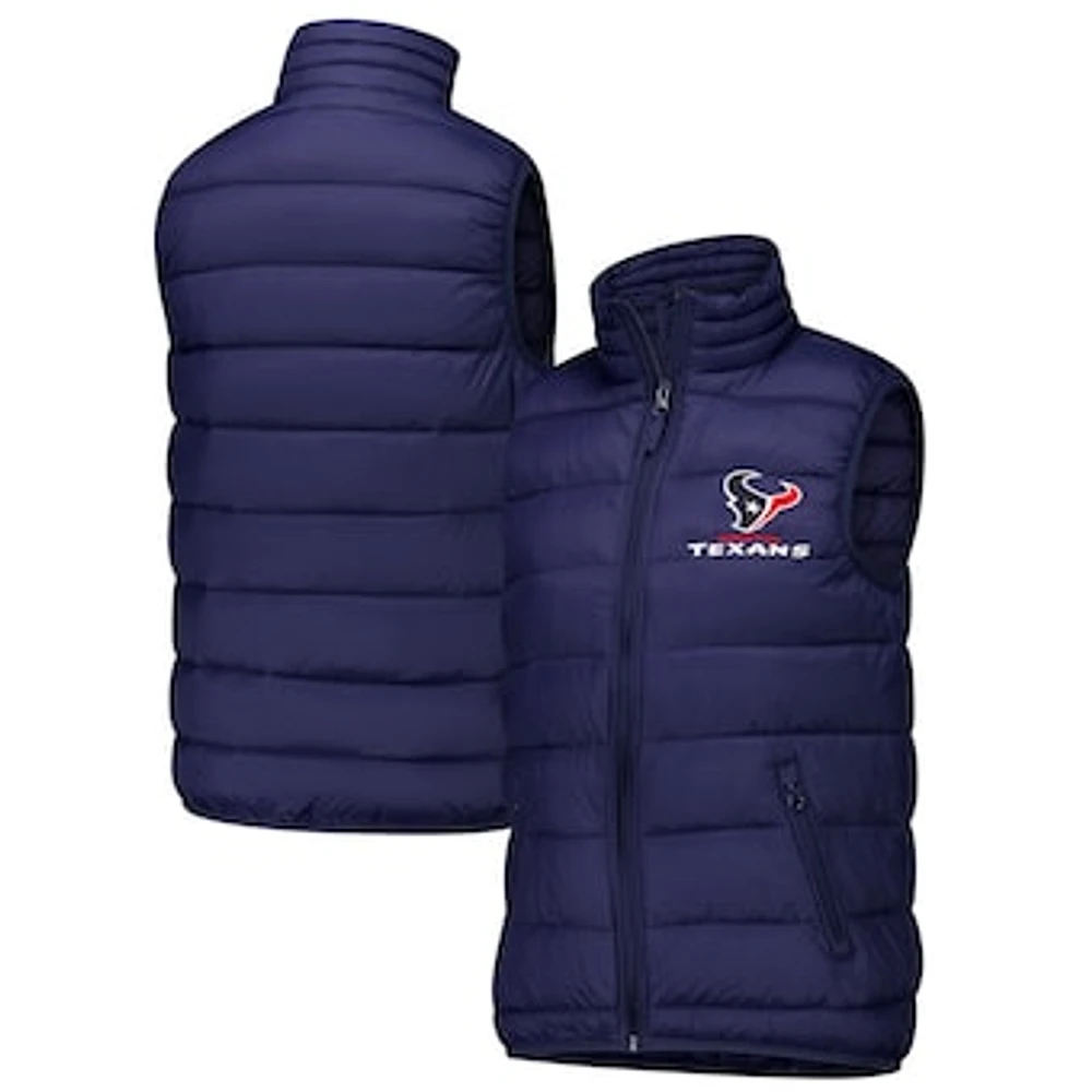 Women's  Dunbrooke Navy Houston Texans Alberta Full-Zip Vest