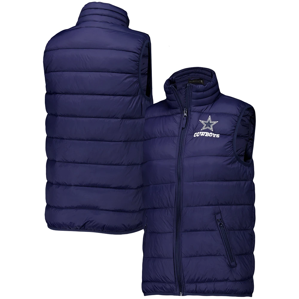 Women's  Dunbrooke Navy Dallas Cowboys Alberta Full-Zip Vest