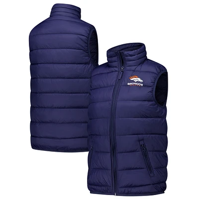 Women's  Dunbrooke Navy Denver Broncos Alberta Full-Zip Vest