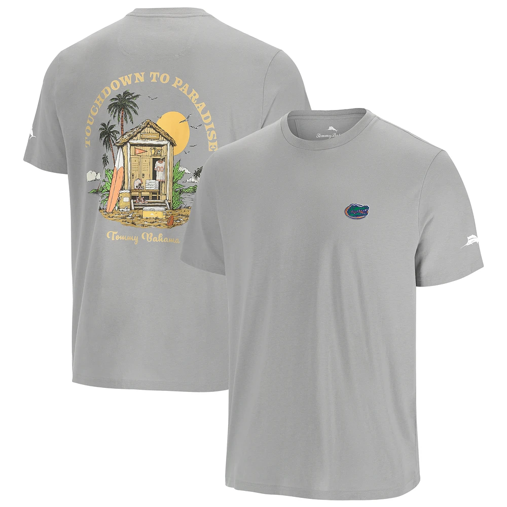 Men's Tommy Bahama Gray Florida Gators Touchdown to Paradise T-Shirt