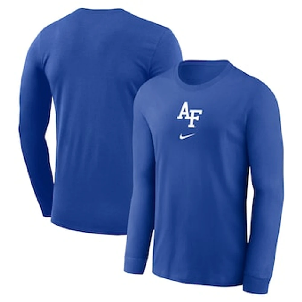 Men's Nike  Royal Air Force Falcons Basketball Shootaround Long Sleeve T-Shirt