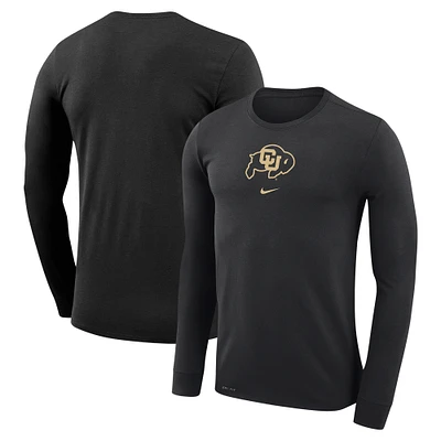 Men's Nike  Black Colorado Buffaloes Basketball Shootaround Long Sleeve T-Shirt