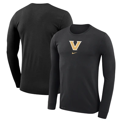 Men's Nike  Black Vanderbilt Commodores Basketball Shootaround Long Sleeve T-Shirt