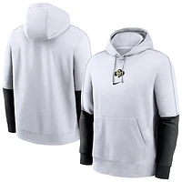 Men's Nike White Colorado Buffaloes 2024 Sideline Club Fleece Pullover Hoodie