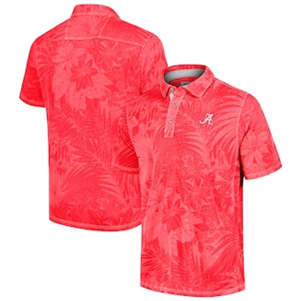 Men's Tommy Bahama  Crimson Alabama Tide Sport Santiago Paradise Polo