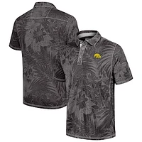 Men's Tommy Bahama  Black Iowa Hawkeyes Sport Santiago Paradise Polo