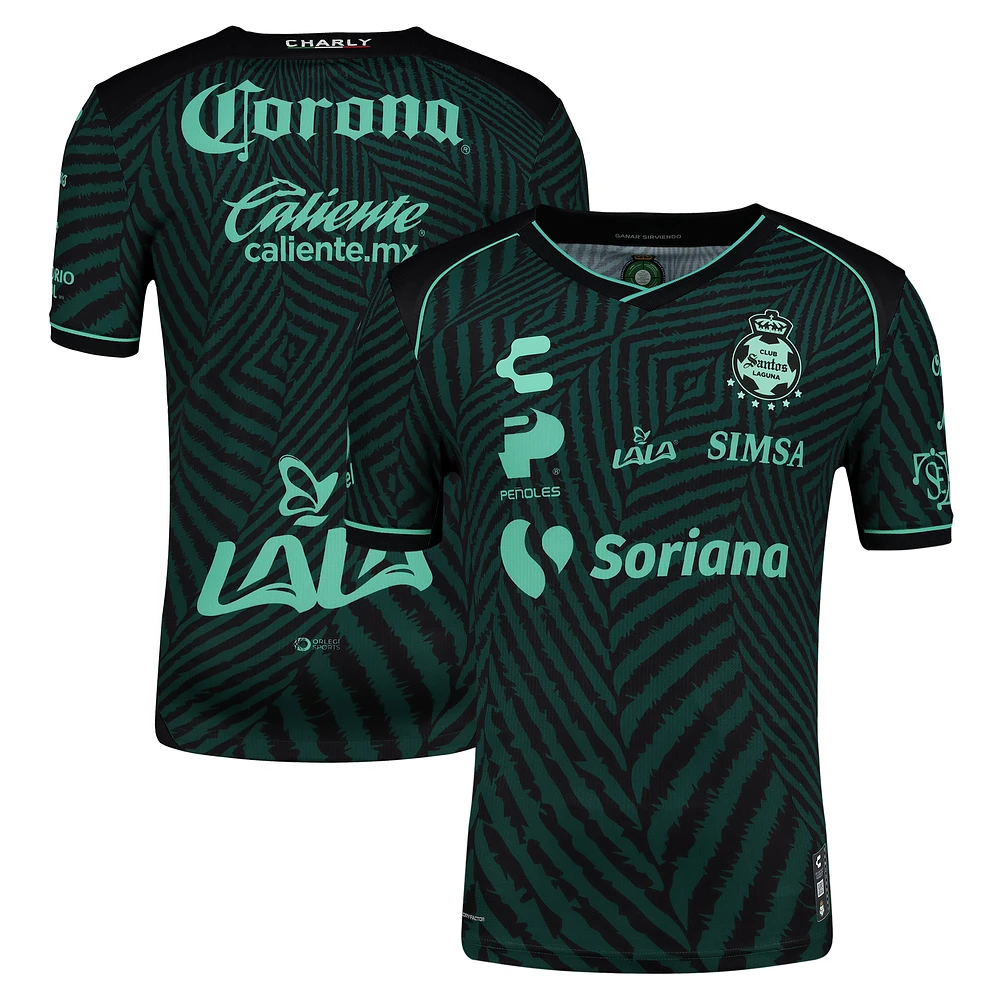 Men's Charly Santos Laguna / Away Authentic Jersey