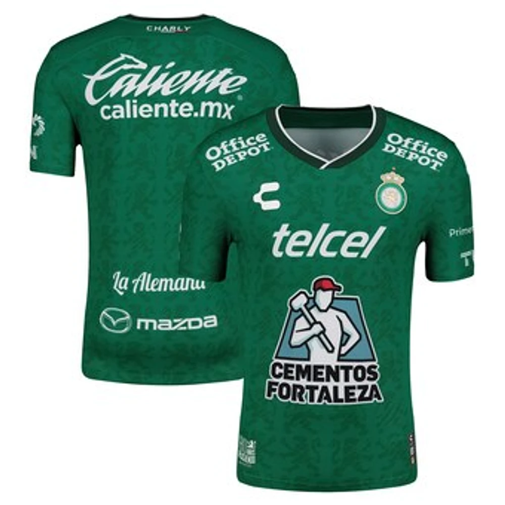 Men's Charly Green/White Club Leon 2024/25 Home Authentic Jersey