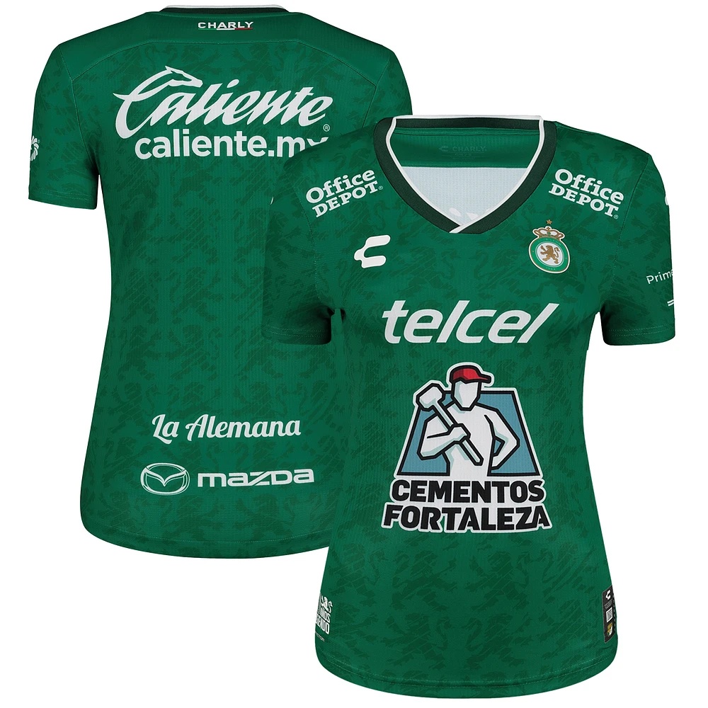 Women's Charly Green/White Club Leon 2024/25 Home Authentic Jersey