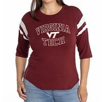 Women's Maroon Virginia Tech Hokies Abigail Jersey T-Shirt