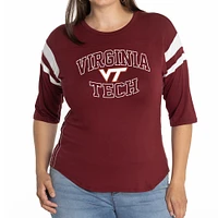 Women's Maroon Virginia Tech Hokies Abigail Jersey T-Shirt